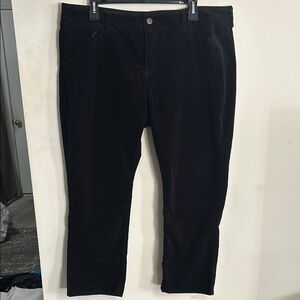 EUC St. John’s Bay black corduroys size 24W